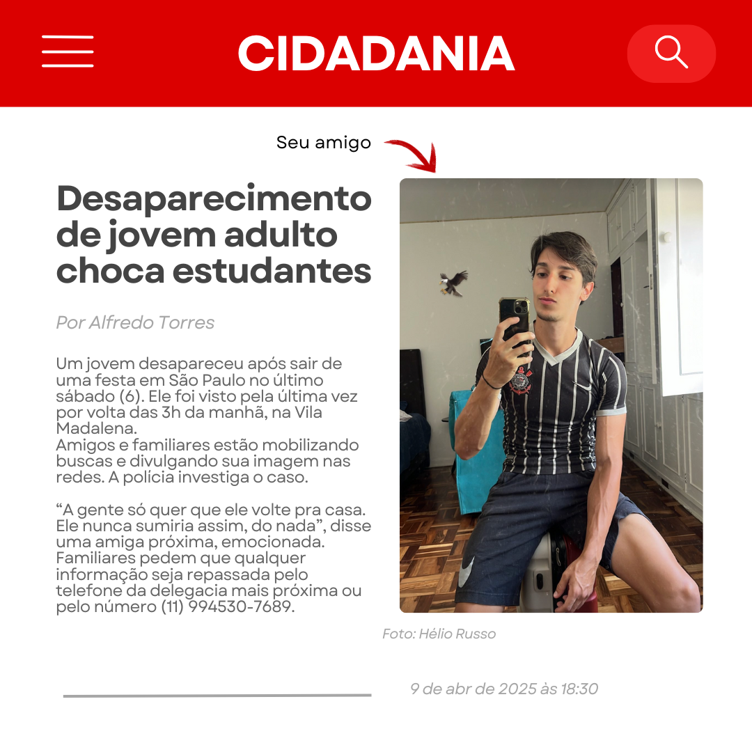 Notícias Diárias Post Feed Para Instagram Vermelho E Branco